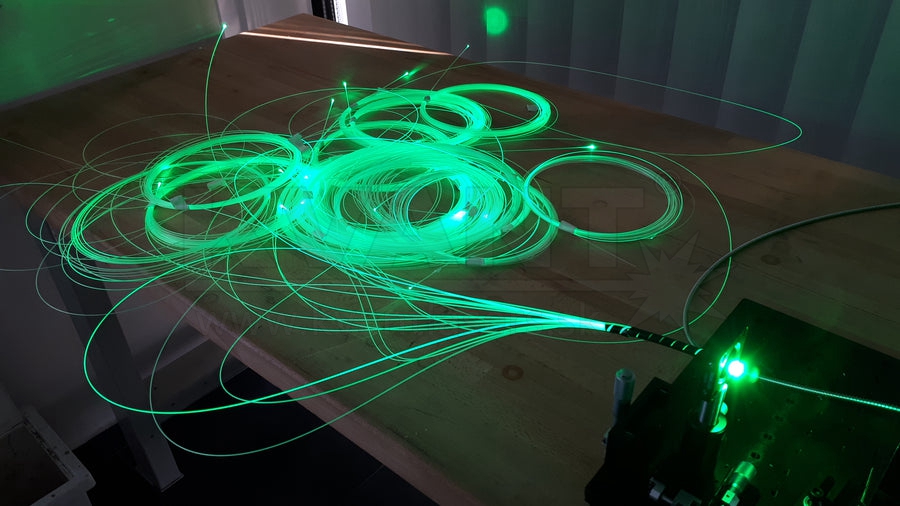 6W blue-green laser in luminous fiber (3)